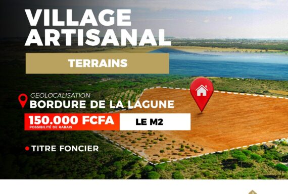 Village artisanal – bordure de la lagune